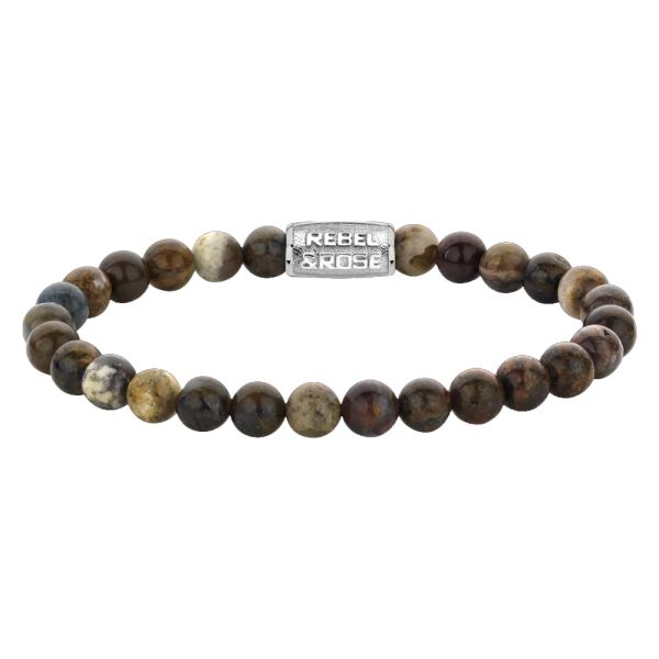 Rebel & Rose Armband "Autumn Rocks" 6 mm RR-60126-S-M 17,5 cm NEU