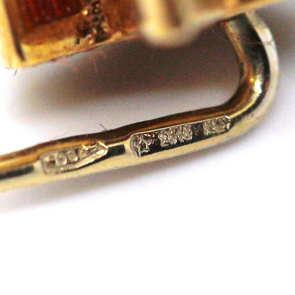 Anstecknadel Erpel 750er Gelbgold emalliert1 Diamant im Brillantshliff (22833)