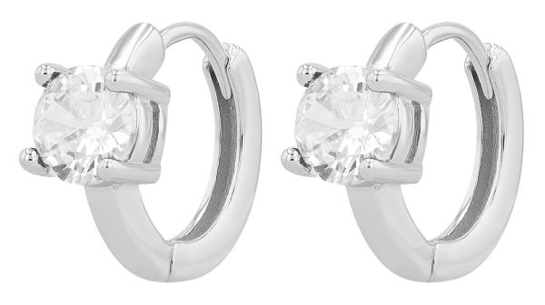 Creolen "Victoria" 925er Silber rhodiniert Zirkonia 5300607-001 NEU