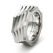 monomania Herren Ring Edelstahl "TWIST" verdrehbar einfach bombiert GR 66