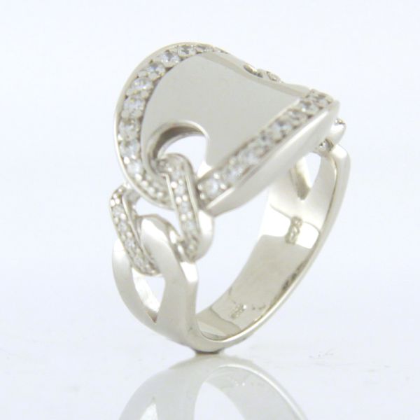 GOOIX Damen Ring 925er Silber Zirkonia GR 54 NEU UVP.: 69,-