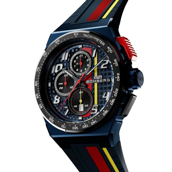 BOMBERG APEX RB Edelstahl Quarz Chronograph NT42CHPBL.01-4.12 NEU