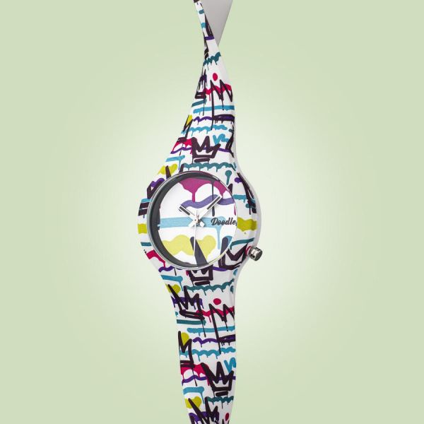 Doodle Damen Uhr SPRAY PAINT DOODLE WATCH DO35018 NEU