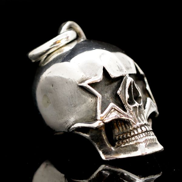 Anhänger "BIG STAR SKULL" 925er Silber 25 x 40 x 50 mm NEU