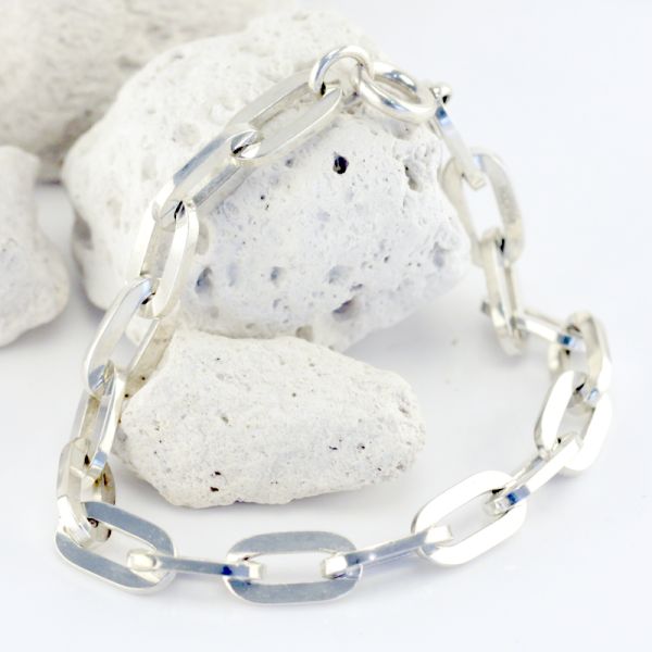 Silber Armband Ankerketten Armband 800er Silber 195 mm