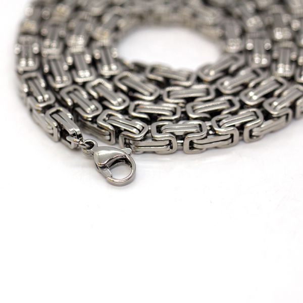 Königskette Chirurgenstahl 316L hochglanz PVD Beschichtet 60 cm / 5 mm NEU