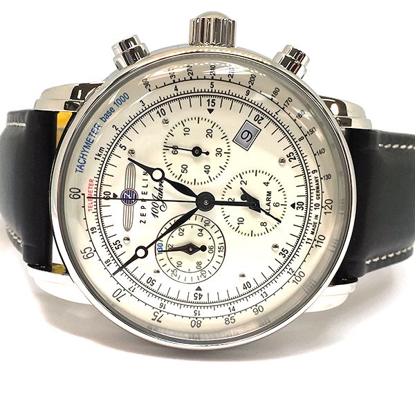 Zeppelin Herren Armbanduhr Chronograph 8680-3 100 Jahre Zeppelin NEU