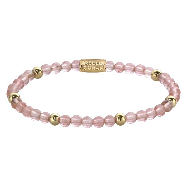 Rebel & Rose Armband "Cherry Rose gold-coloured" 16,5 cm RR-40062-G-S NEU