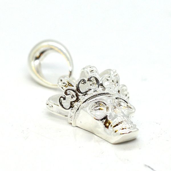 Anhänger Skull Crown 925er Silber ca. 30 x 65 mm NEU