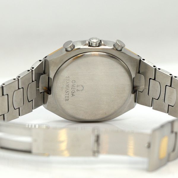 Omega Seamaster Polaris Chrono Edelstahl 18Kt Gold Quarz Ref. 25905000 (23111)