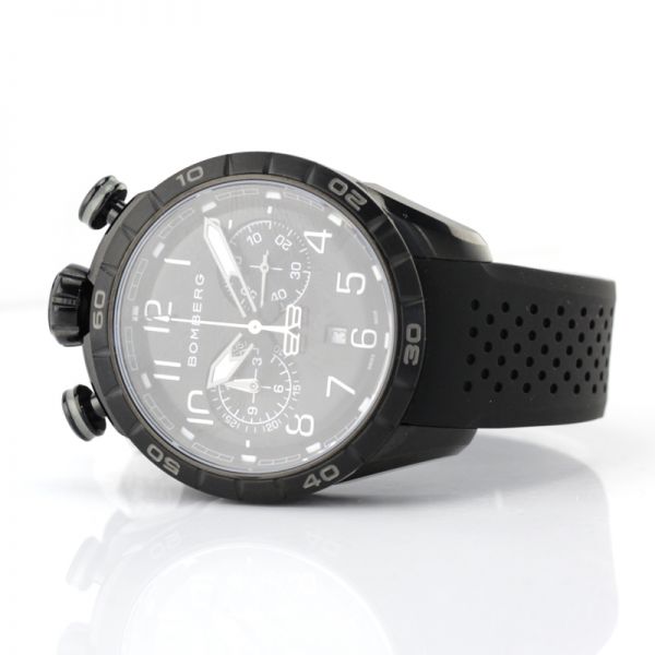 BOMBERG BB-68 "PITCH BLACK" Chrono Quarz Ø 44 mm NEU