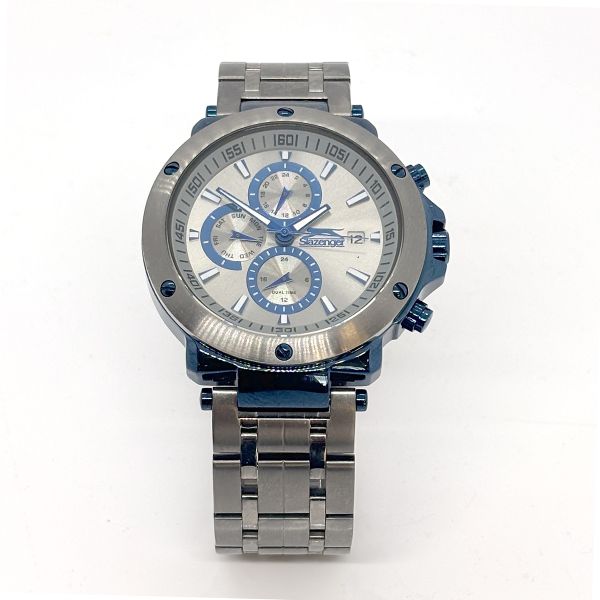 Slazenger Herren Armbanduhr Quarz IP Gun SL0909562j Multifunktion neuwertiger Zustand (37205)