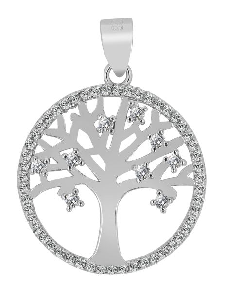 Anhänger Lebensbaum 925er Silber rhodiniert Zirkonia 5310351-001 NEU