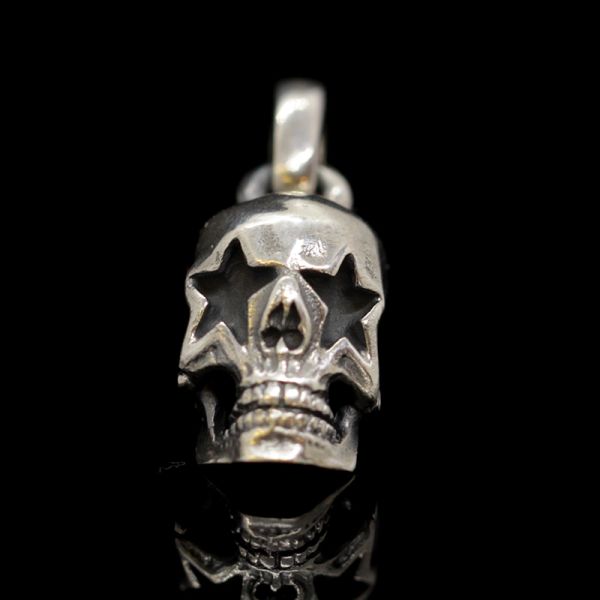 Anhänger "STARSKULL" Totenschädel 925er Silber 8 x 20 mm NEU