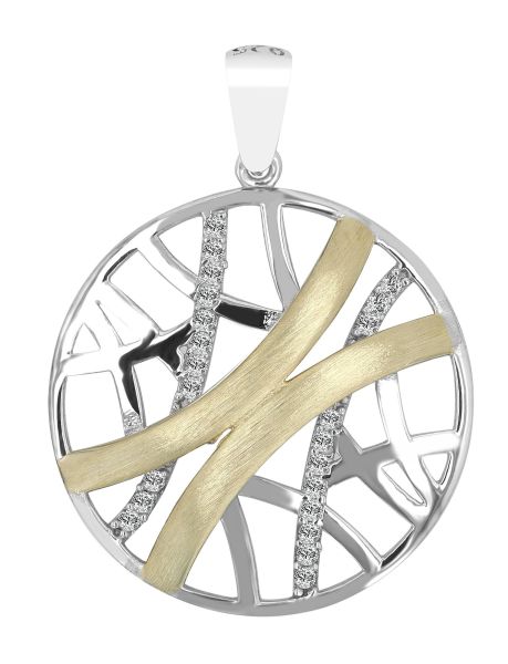 Anhänger "Anisha" Bi-Color 925er Silber rhodiniert Zirkonia 5310394-001 NEU