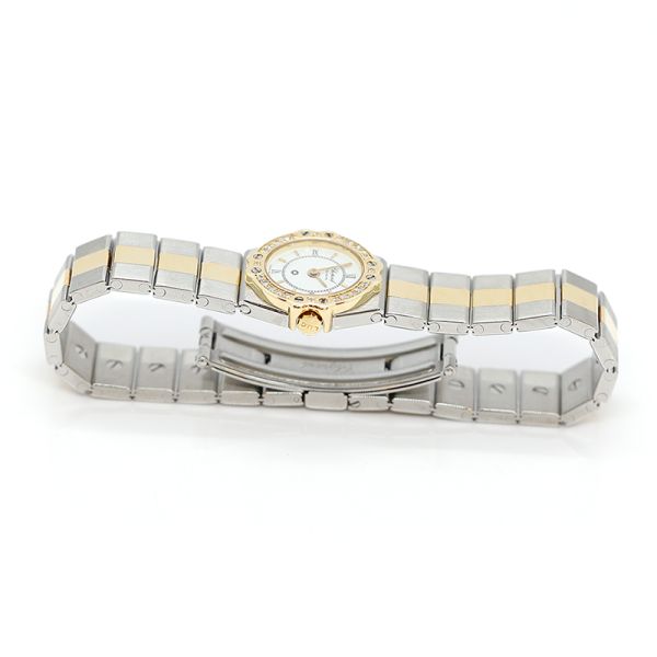 Chopard St Moritz Ref. 8067 Stahl/ Gold Quarz mit Brillant Lünette