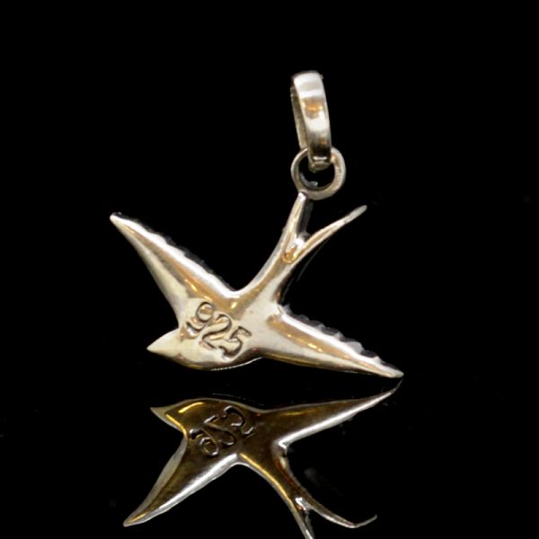 Anhänger "SWALLOW" in 925er Silber 22 x 24 mm NEU