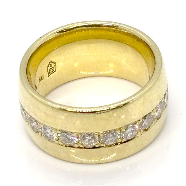 Diamant Ring 585er Gold Goldschmiedearbeit 0,90 Ct Diamnten im Brillantschliff Ringgröße 52 (34368)