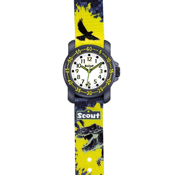 SCOUT Kinder Uhr "ACTION BOYS DINO" Ø 30 mm 280376039 NEU