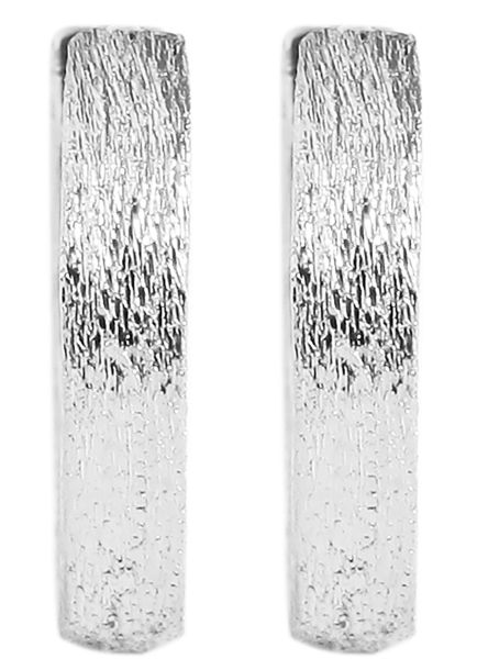 Creolen "Emmi" 925er Silber rhodiniert sandgestrahlt 5300288-001 NEU