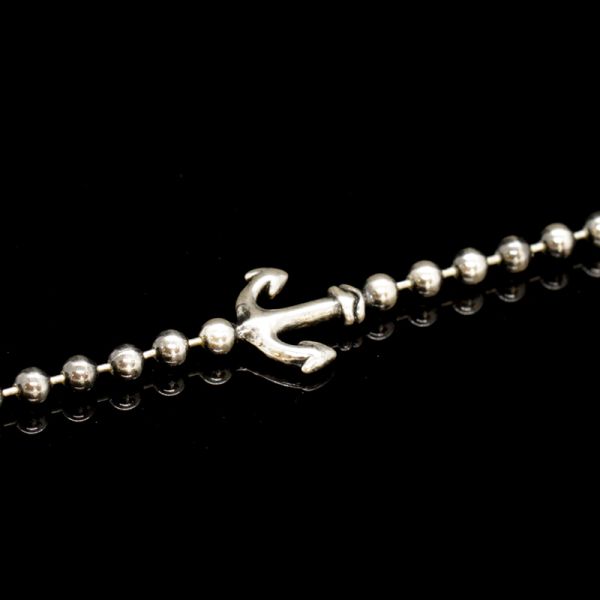 Armband "BALL & CHAIN ANCHOR" 925er Silber 200 mm NEU