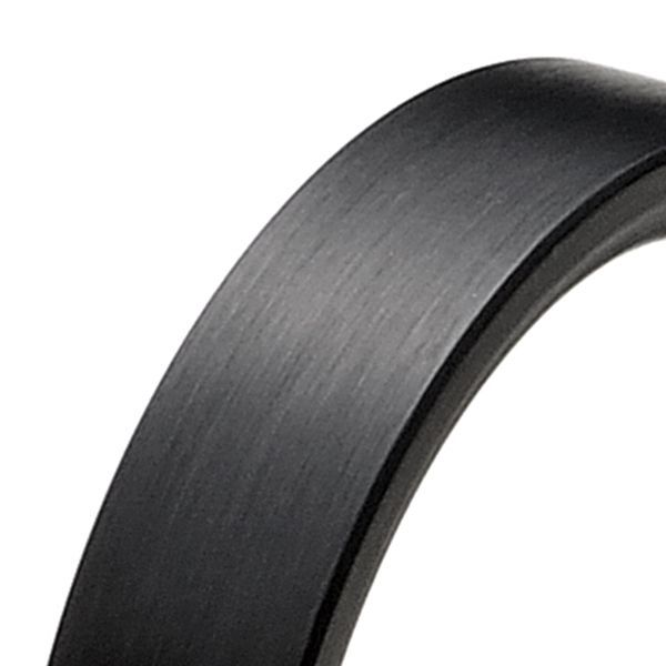monomania Ring PURE Edelstahl PVD schwarz comfort fit 5mm