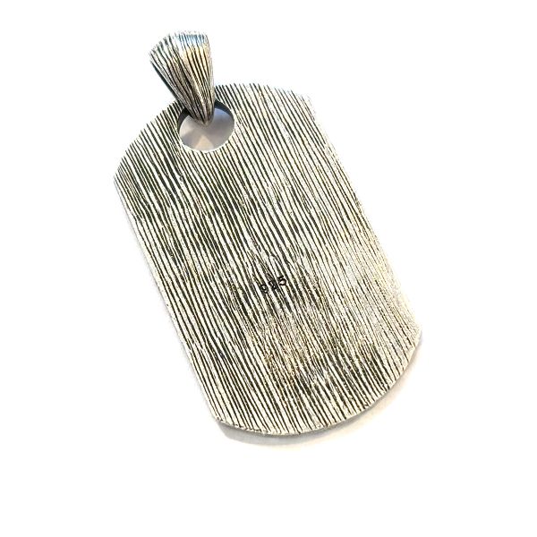 Anhänger DOG TAG 925er Silber rhodiniert S-00374A NEU