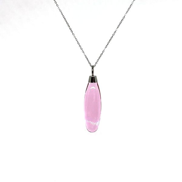 monomania Collier DIVAS Tina Anhänger Glas Cherry Blossom Edelstahl Kette NEU