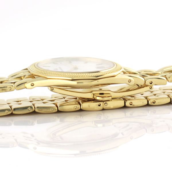 Maurice Lacroix Herren Armbanduhr vergoldet Quarz Ref. 69632 Ultraflach (5490)