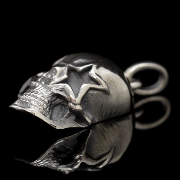 Anhänger "SMALL STAR SKULL" 925er Silber 10 x 16 x 34 mm NEU