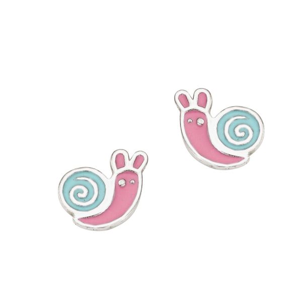 Ohrstecker "Schnecke" 925er Silber Lack BOS905207 NEU