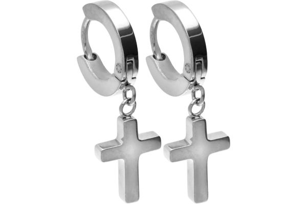 Creolen bewegliches Kreuz Chirurgenstahl 316L CSO314 NEU