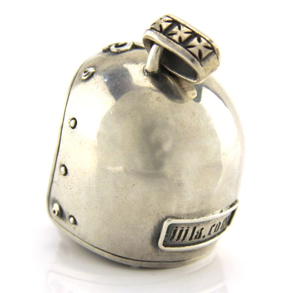 JJJ LA Anhänger "BIG BIKER SKULL BRONCE" 925er Silber kombiniert mit Bronze