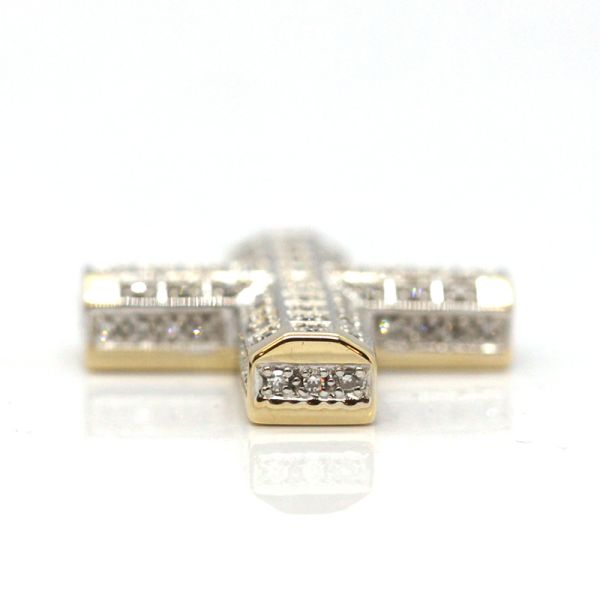 Diamant Kreuz Anhänger 585er Gelbgold ca. 0,38 ct (14013)
