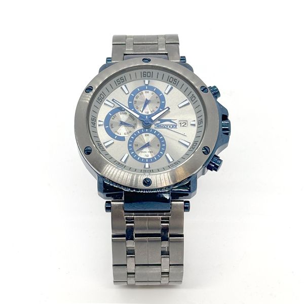 Slazenger Herren Armbanduhr Quarz IP Gun SL0909562j Multifunktion neuwertiger Zustand (37205)