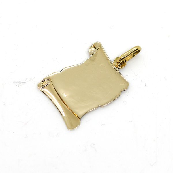 Anhänger 585er Gelbgold "Schriftrolle" (23525)