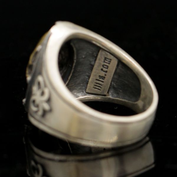 Ring "BLACK SKULL" 925er Silber mit Bronze Gr 66 by JJJ LA NEU