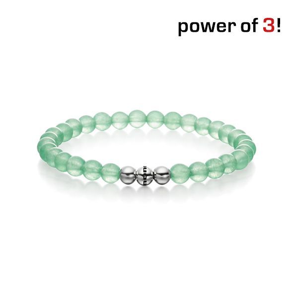 monomania Armband Power of 3! Perlenarmband, "Gelassenheit", Aventurin Ø6 mm GR S NEU