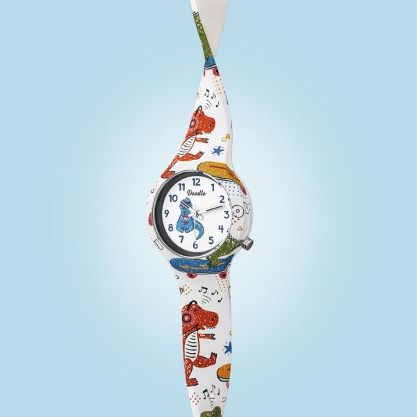 Doodle Kinder Armbanduhr "HIP DINO" DO32003 Ø 32 mm NEU
