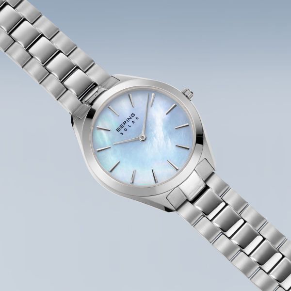 BERING Damen Armbanduhr Solar silber glänzend 17331-707 NEU