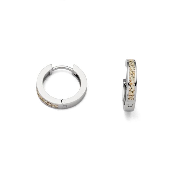 DUR Creolen "Sandcreole Marina" 925er Silber rhodiniert Strandsand O4958 NEU