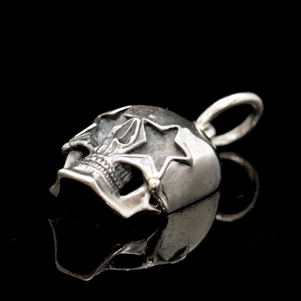 Anhänger "STARSKULL" Totenschädel 925er Silber 23 x 50 mm NEU