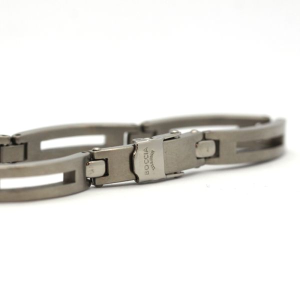 BOCCIA Titanium Armband Gliederarmband 210 mm kürzbar (2864)