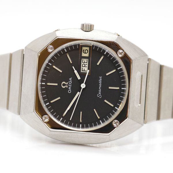 Omega Seamaster Vintage Day Date Edelstahl Quarz (13216)