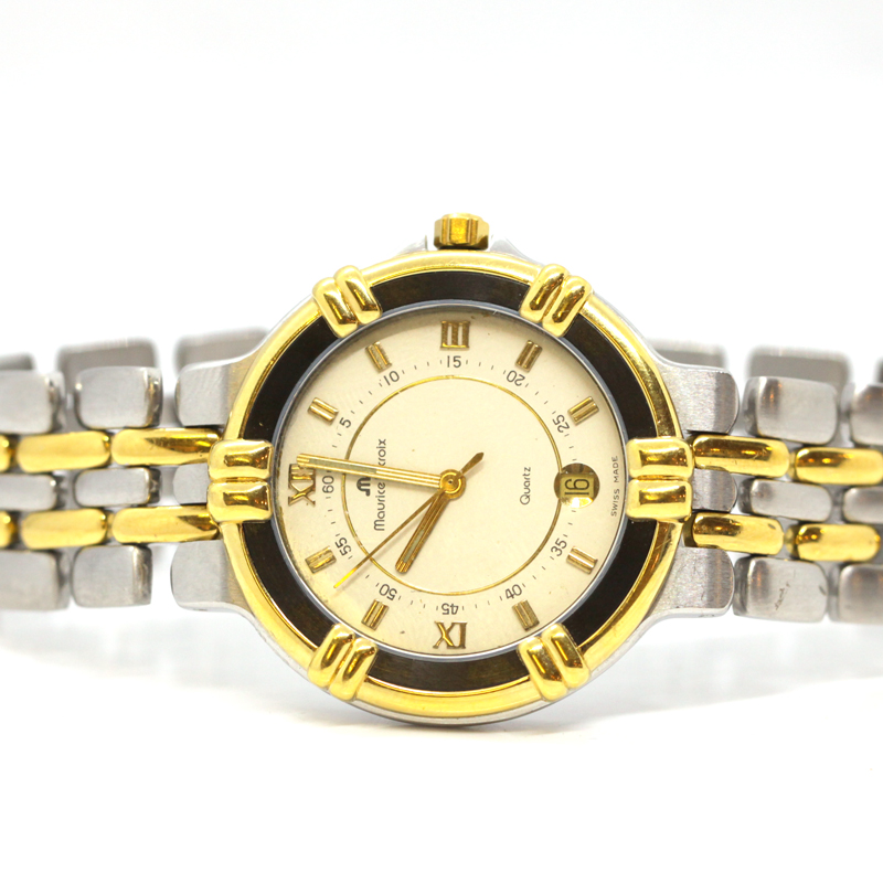 Maurice Lacroix Calypso Unisex Armbanduhr Edelstahl Quarz Ref. 95327 O 35 mm 12479 Maurice Lacroix Quarz Uhren Herren Uhren Luxus Spot Schmuck Uhren Accessoires