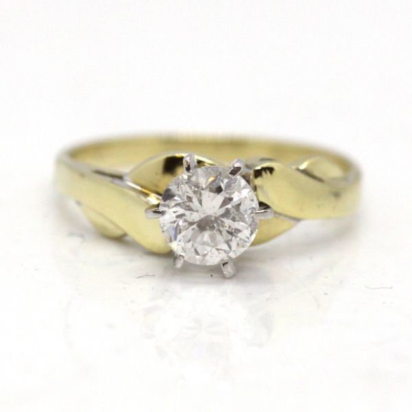 Solitär Diamant Ring 585er Gelbgold ca. 1,00 Ct Diamant im Brillantschliff Pi3 GR 56 (10840)
