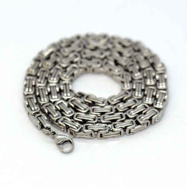 Königskette Chirurgenstahl 316L hochglanz PVD Beschichtet 55 cm 8 mm NEU