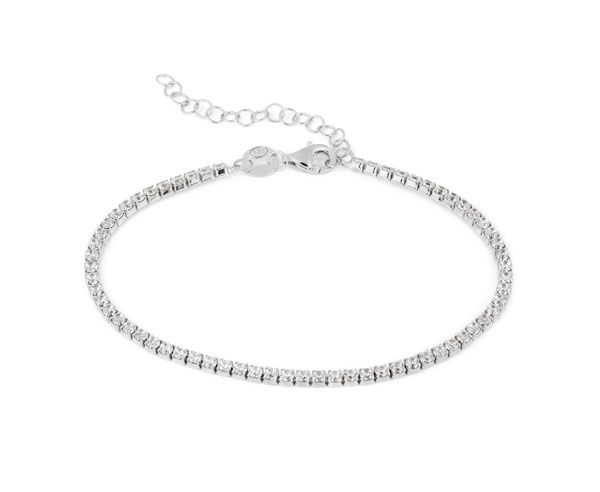 Tennisarmband Ziirkonia Armband 925er Silber rhodiniert Länge 16 + 4,5 cm ES90031860 NEU