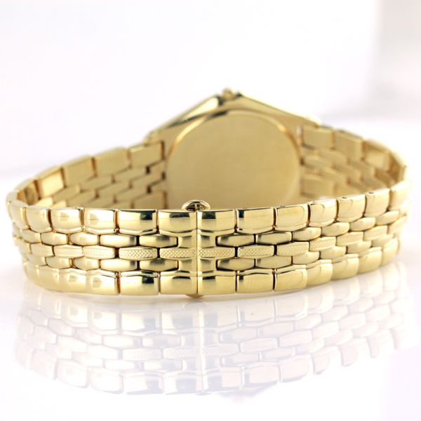 Maurice Lacroix Herren Armbanduhr vergoldet Quarz Ref. 69632 Ultraflach (5490)