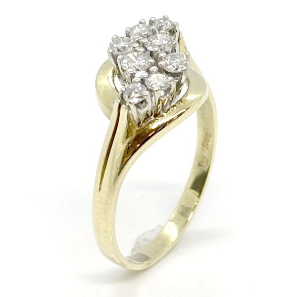 Diamant Ring 585er Gelbgold GR 65 ca. 0,72 Ct Diamanten im Brillantschliff (25759)